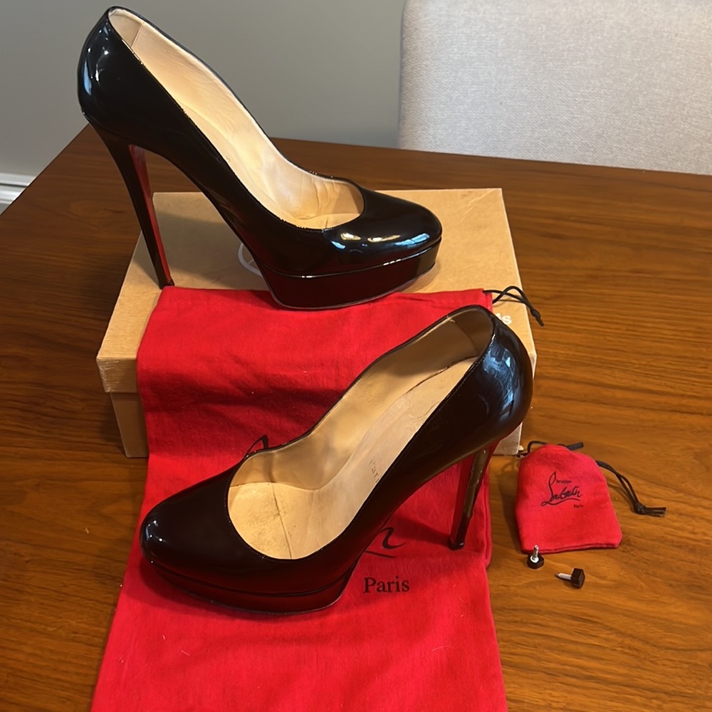 Christian Louboutin black high heels size 41 1/2